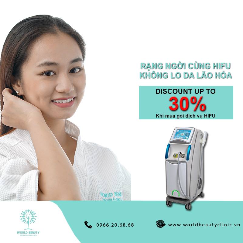 Giảm giá dịch vụ nâng cơ Hifu lên tới 30%